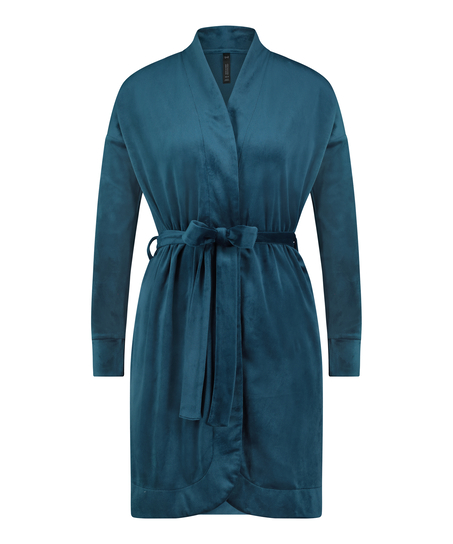 Velours Bathrobe, Blue