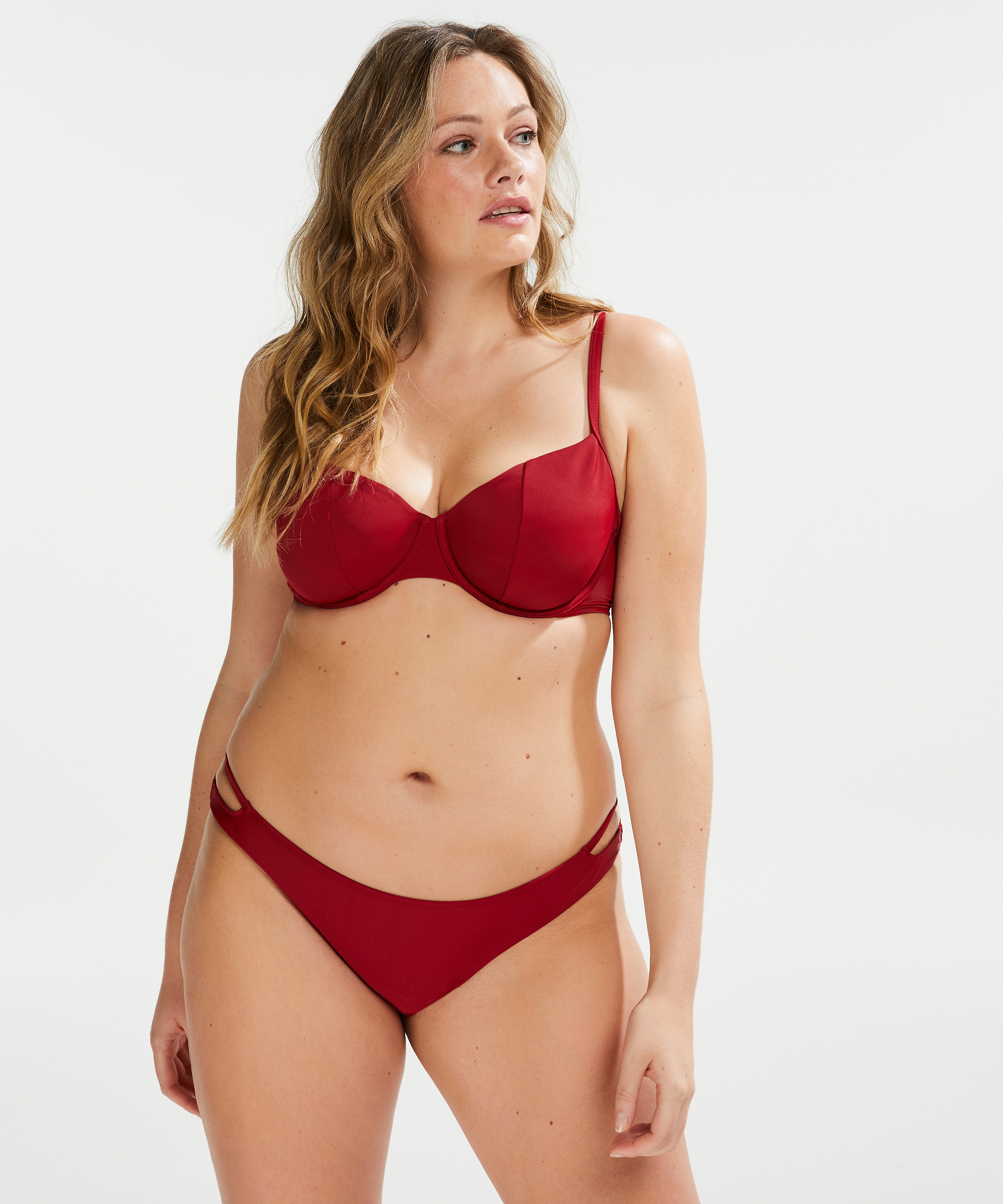 Pagoda Rio Bikini Bottoms, Red, main