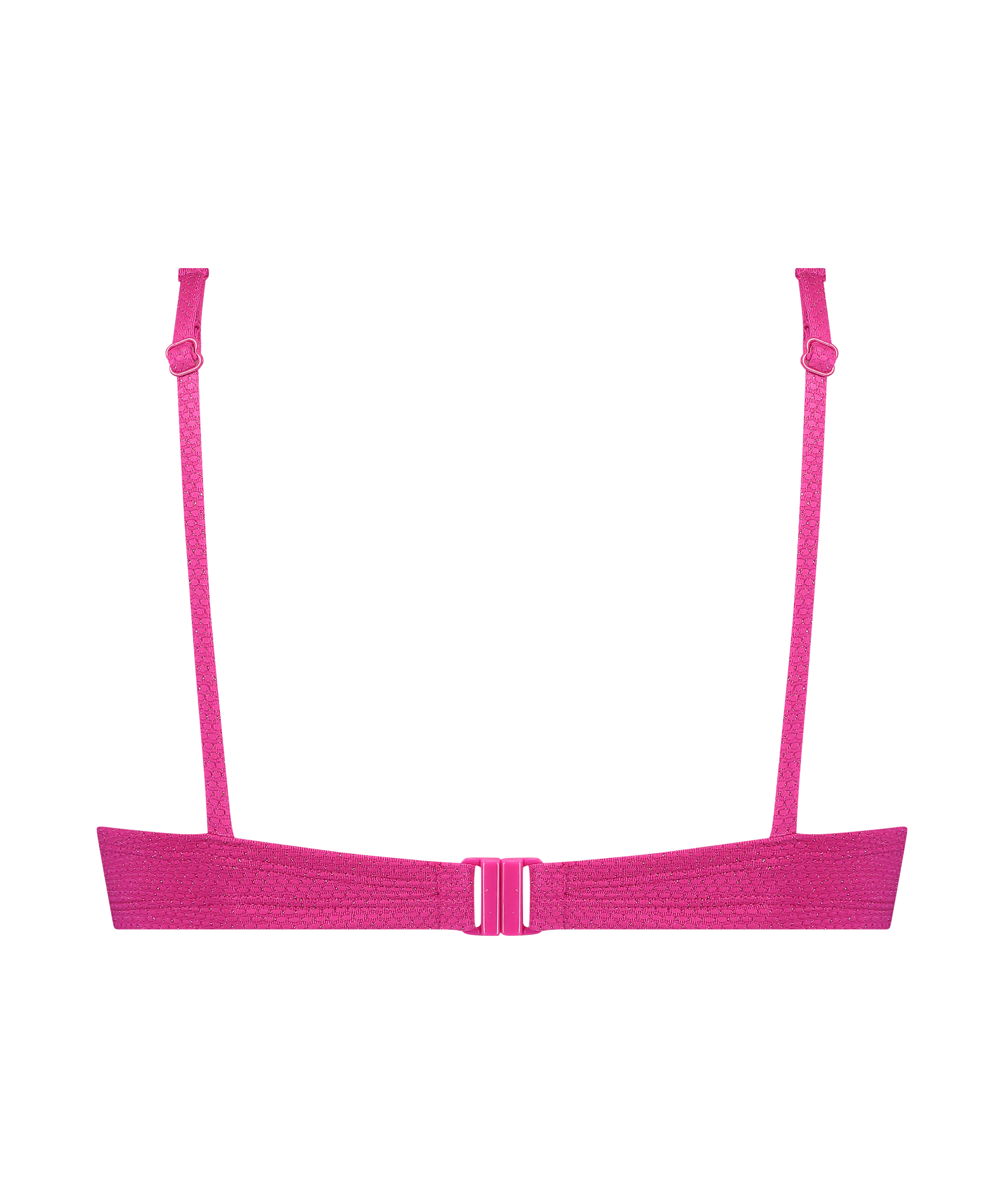 Scallop Lurex Bikini Top, Pink, main