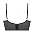 Arabella padded longline underwired bra, Black