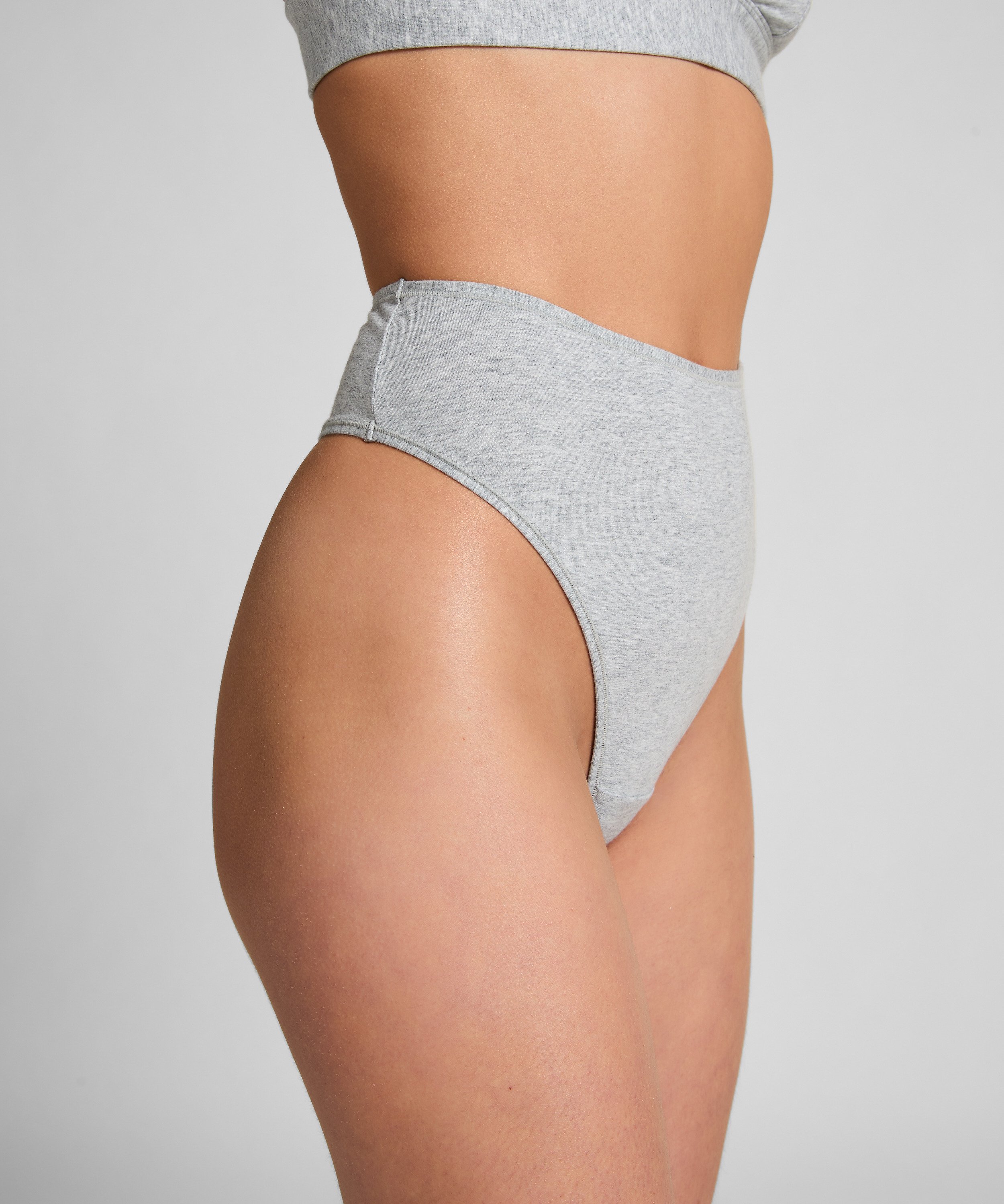 Cotton Thong, Grey, main