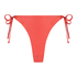 Luxe Cheeky Tanga Bikini Bottoms, Red