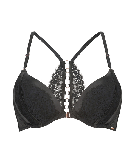 Veronica Padded Push-Up Underwired Bra, Black