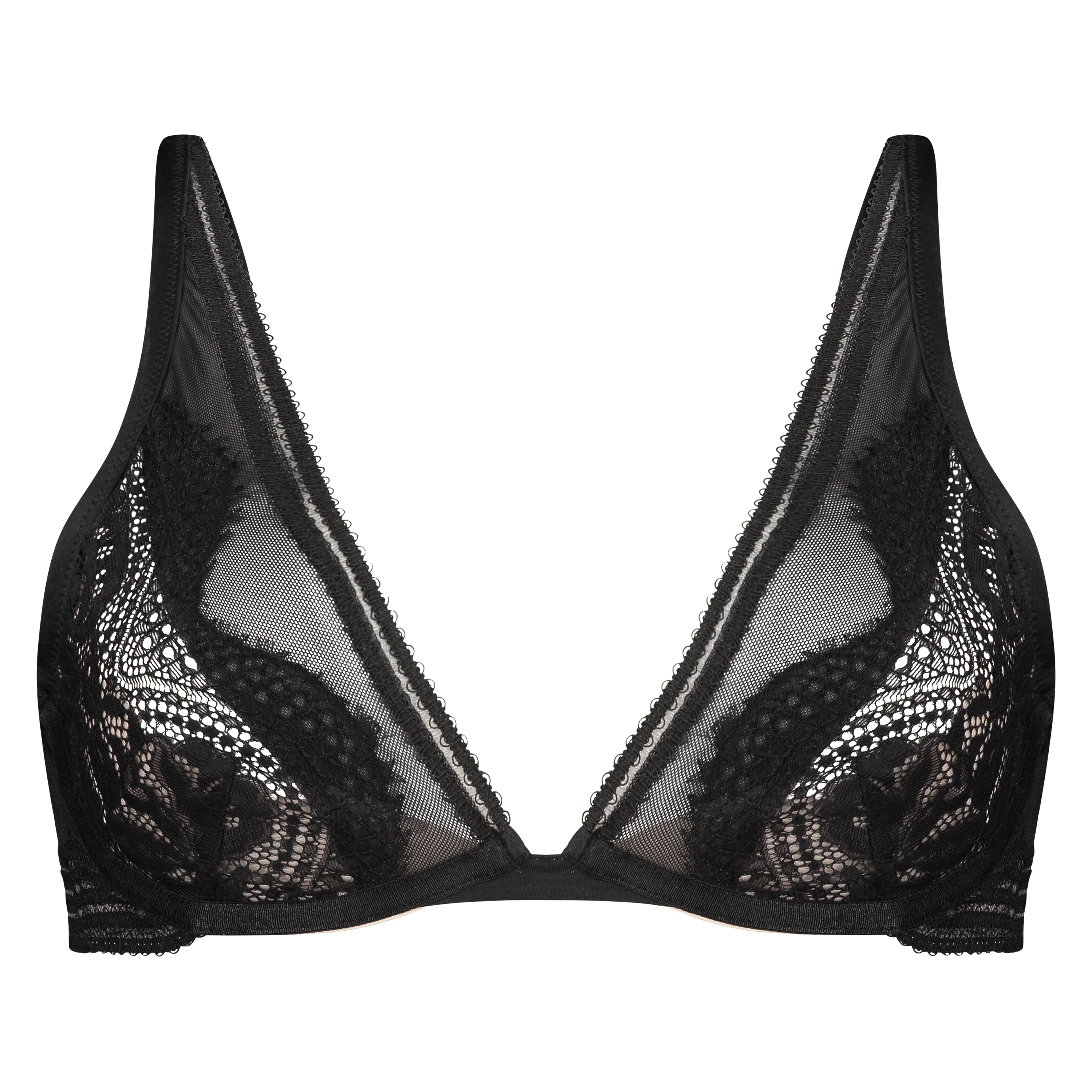 Eden Non-Padded Underwired Bra, Black, main