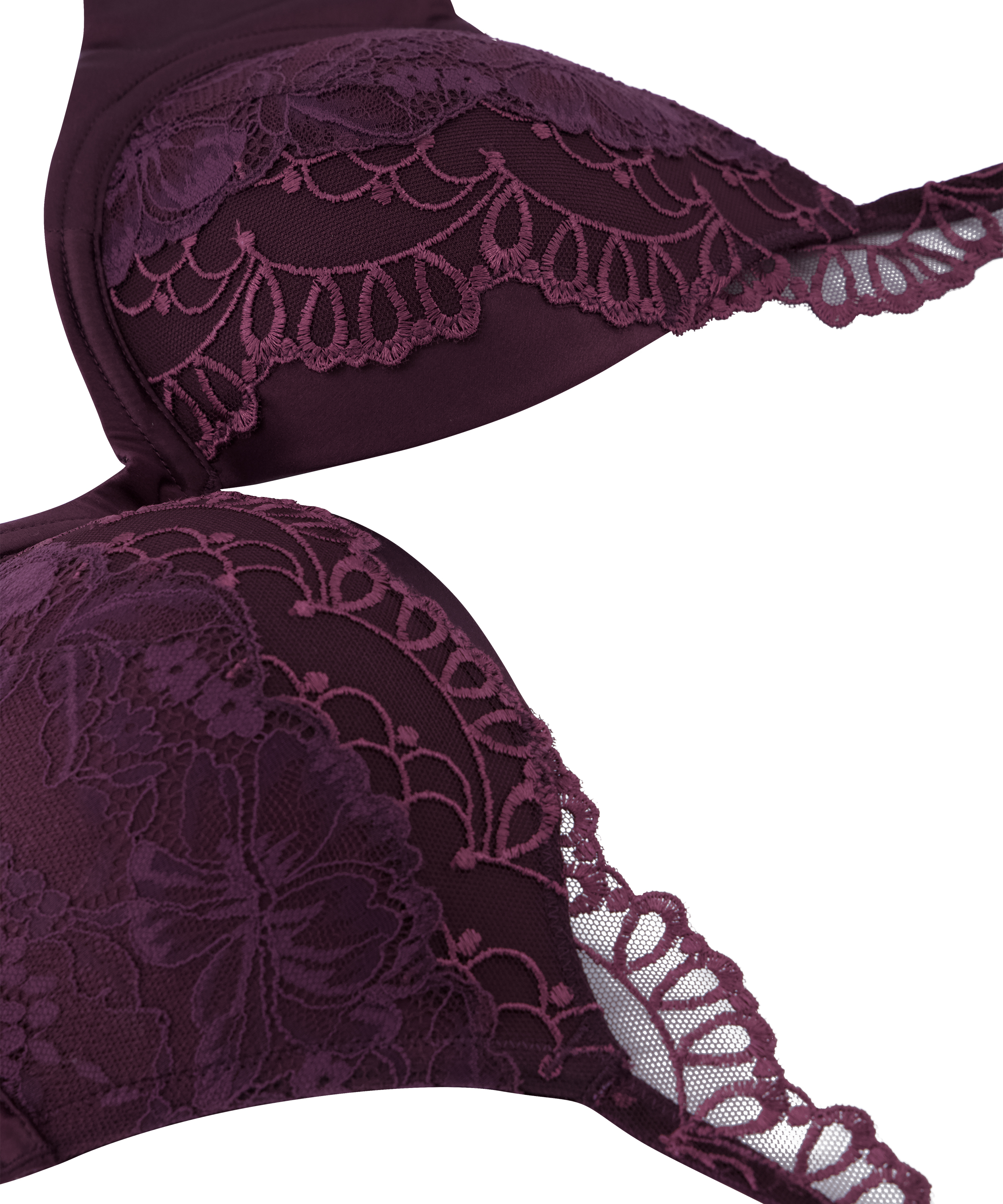 Samra Padded Underwired Push-Up Bra, Purple, main