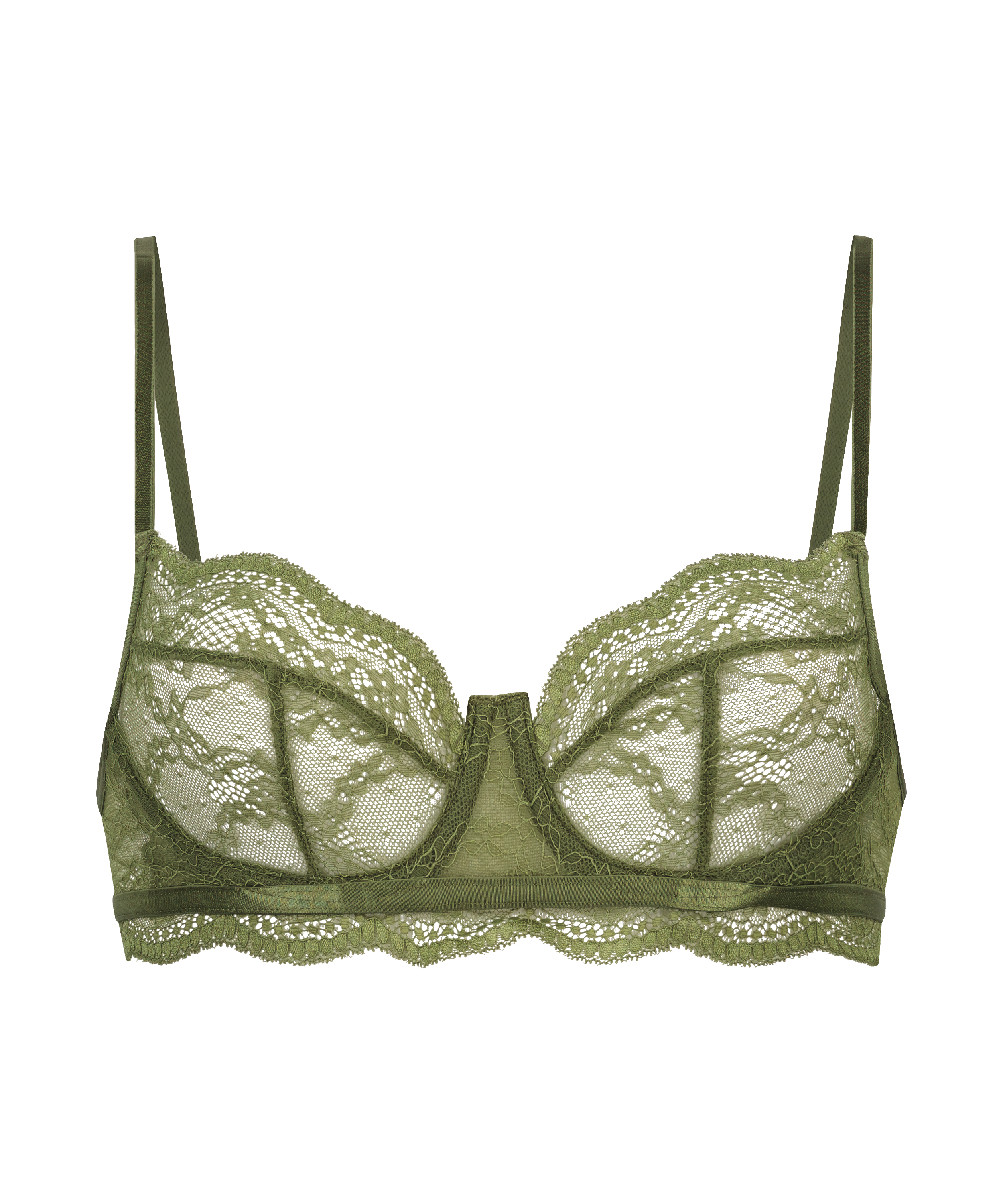 Isabelle Non-Padded Underwired Bra, Green, main