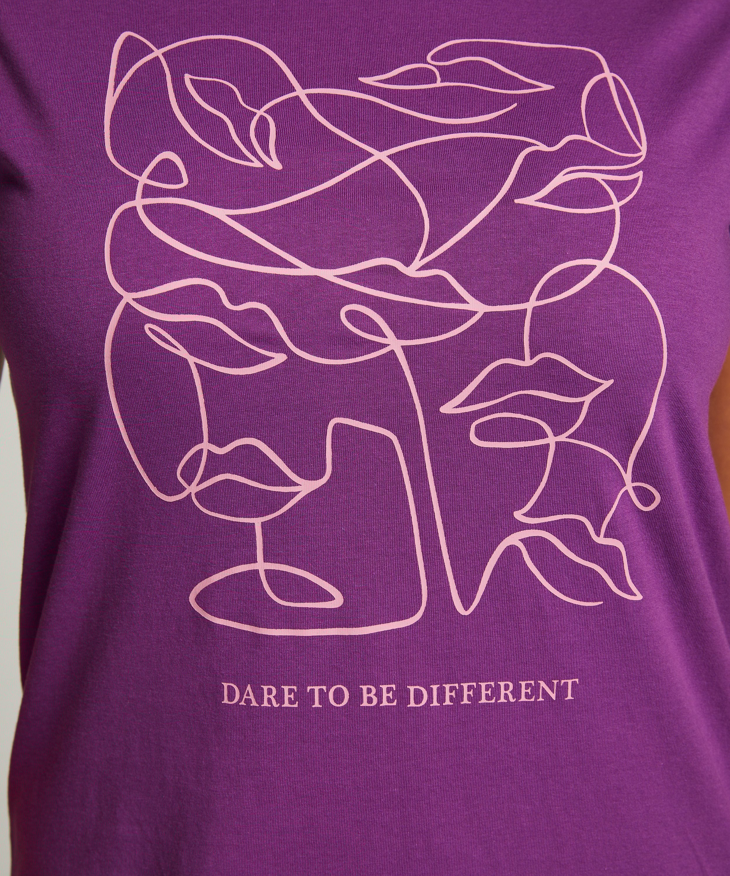 Round Neck Nightshirt, Purple, main