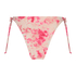Tie Dye High Leg Bikini Bottom, Pink
