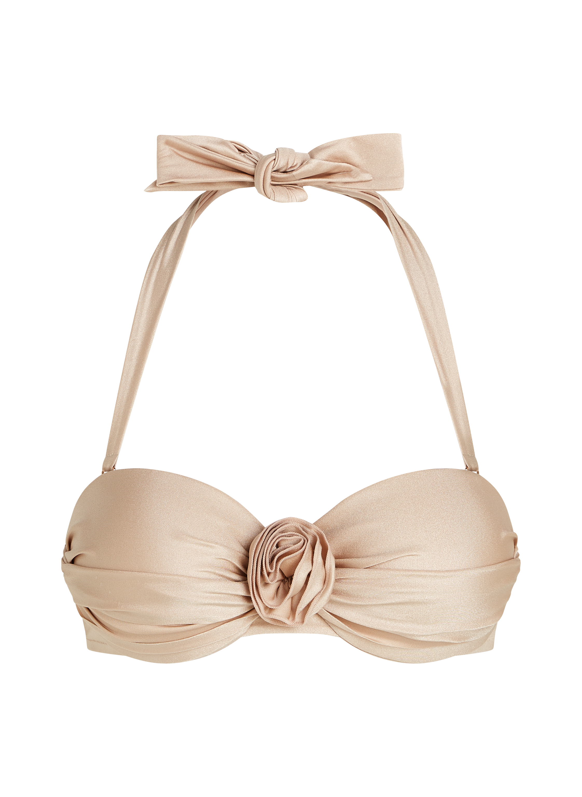 Lima Bandeau Bikini Top, Beige, main