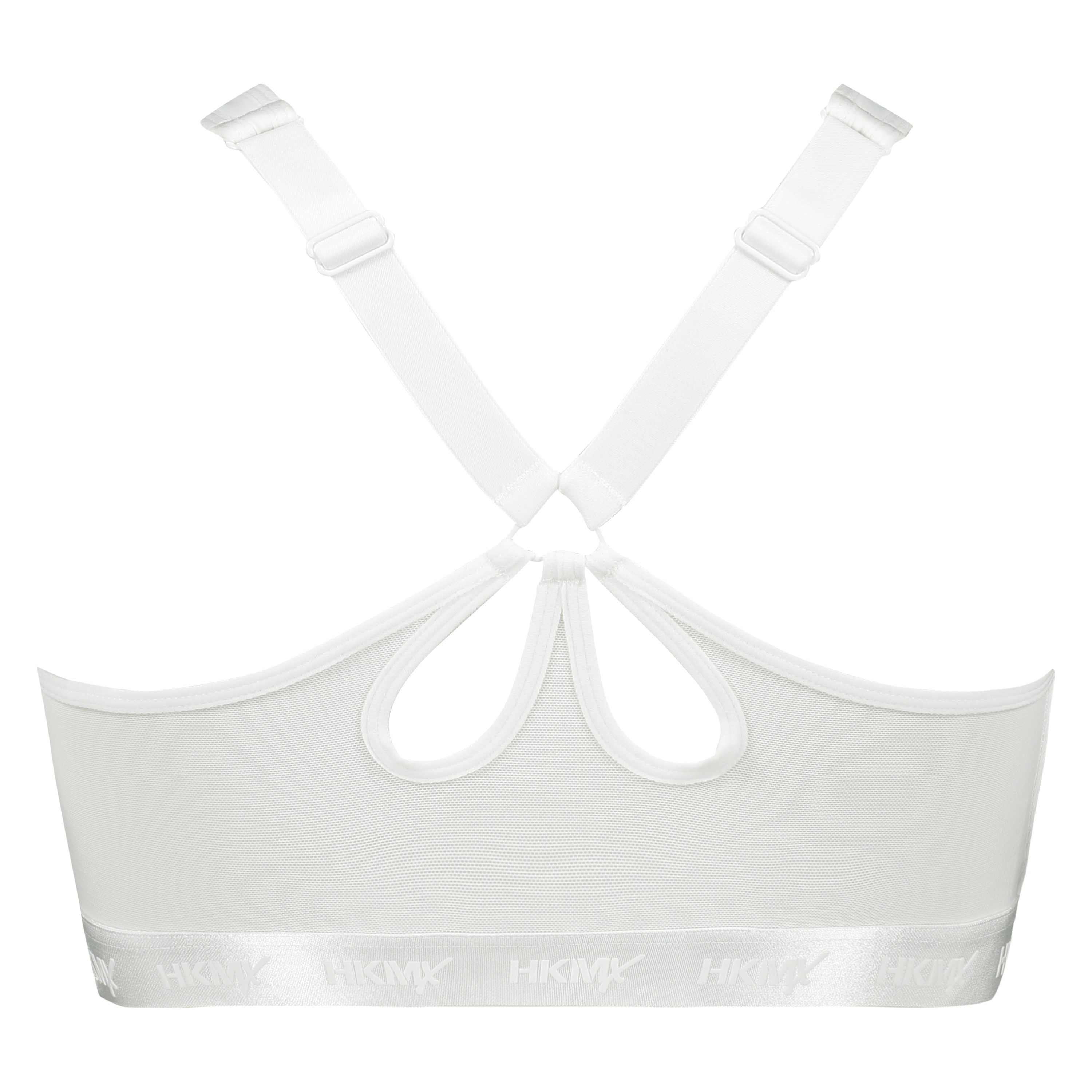 HKMX Sports bra The Pro Level 3, White, main