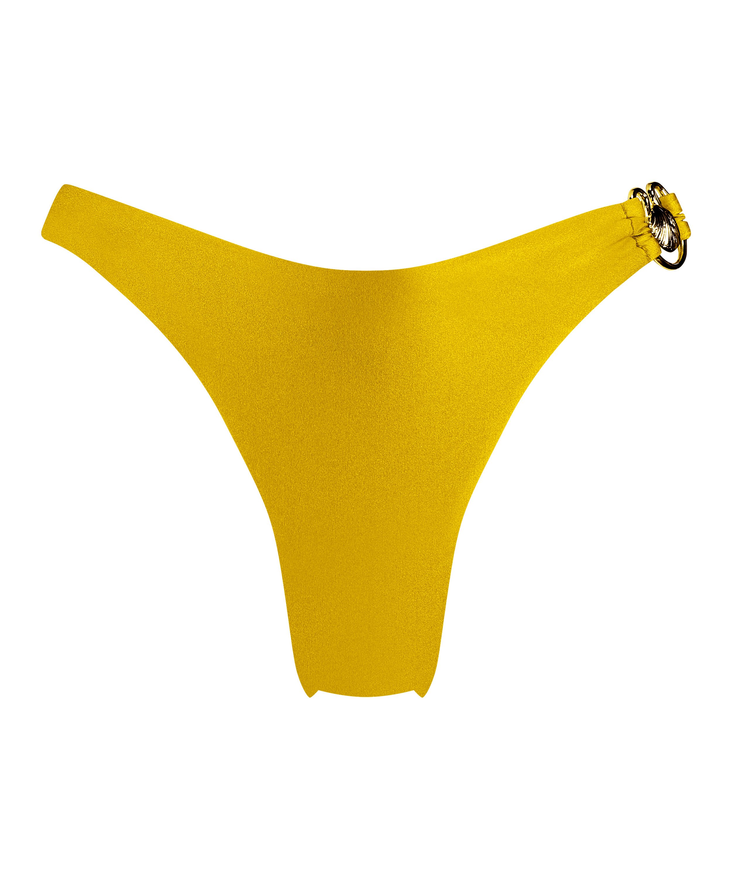 Nice High-Leg Bikini Bottoms, Yellow