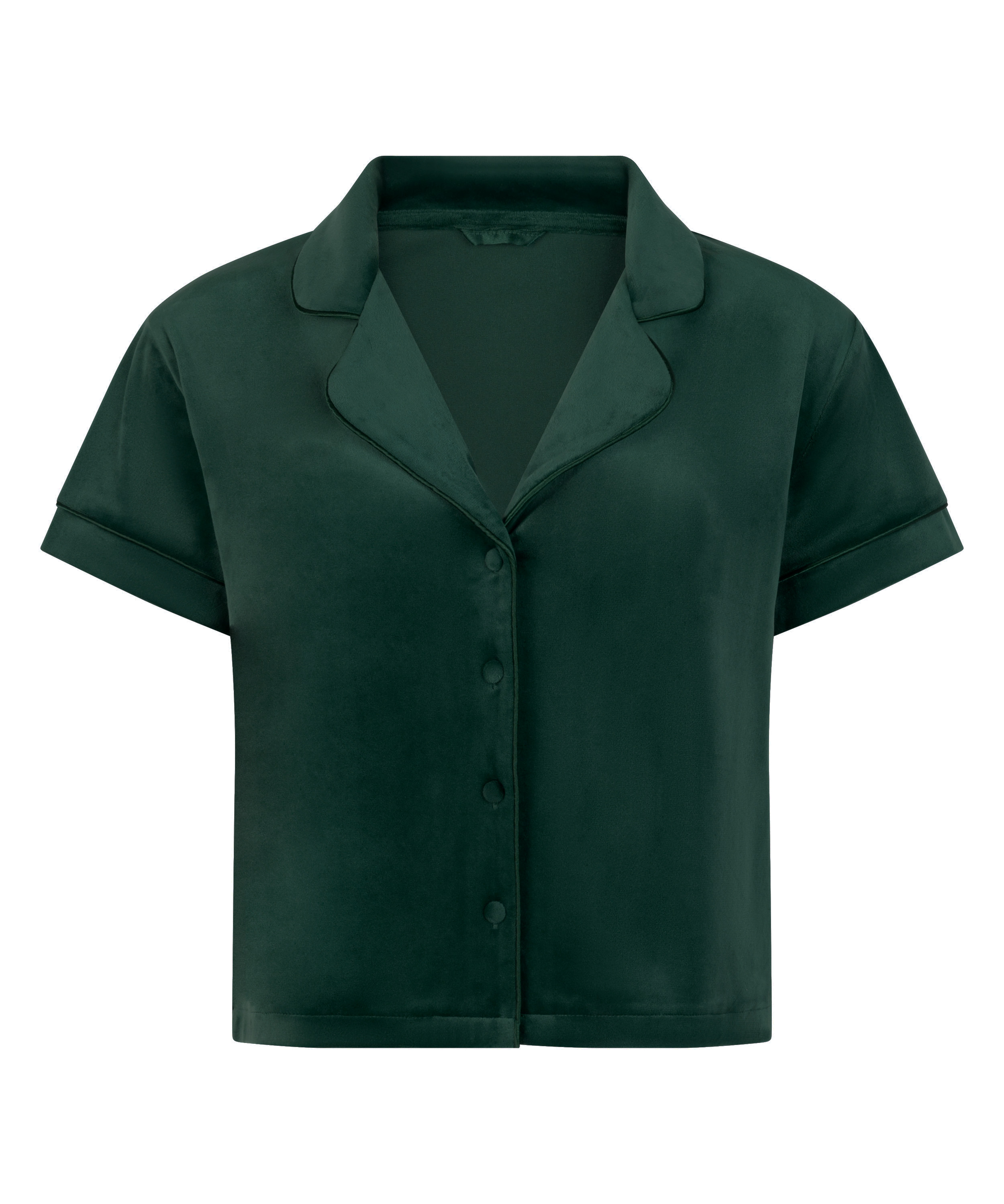 Short Sleeve Velour Jacket, Green, main