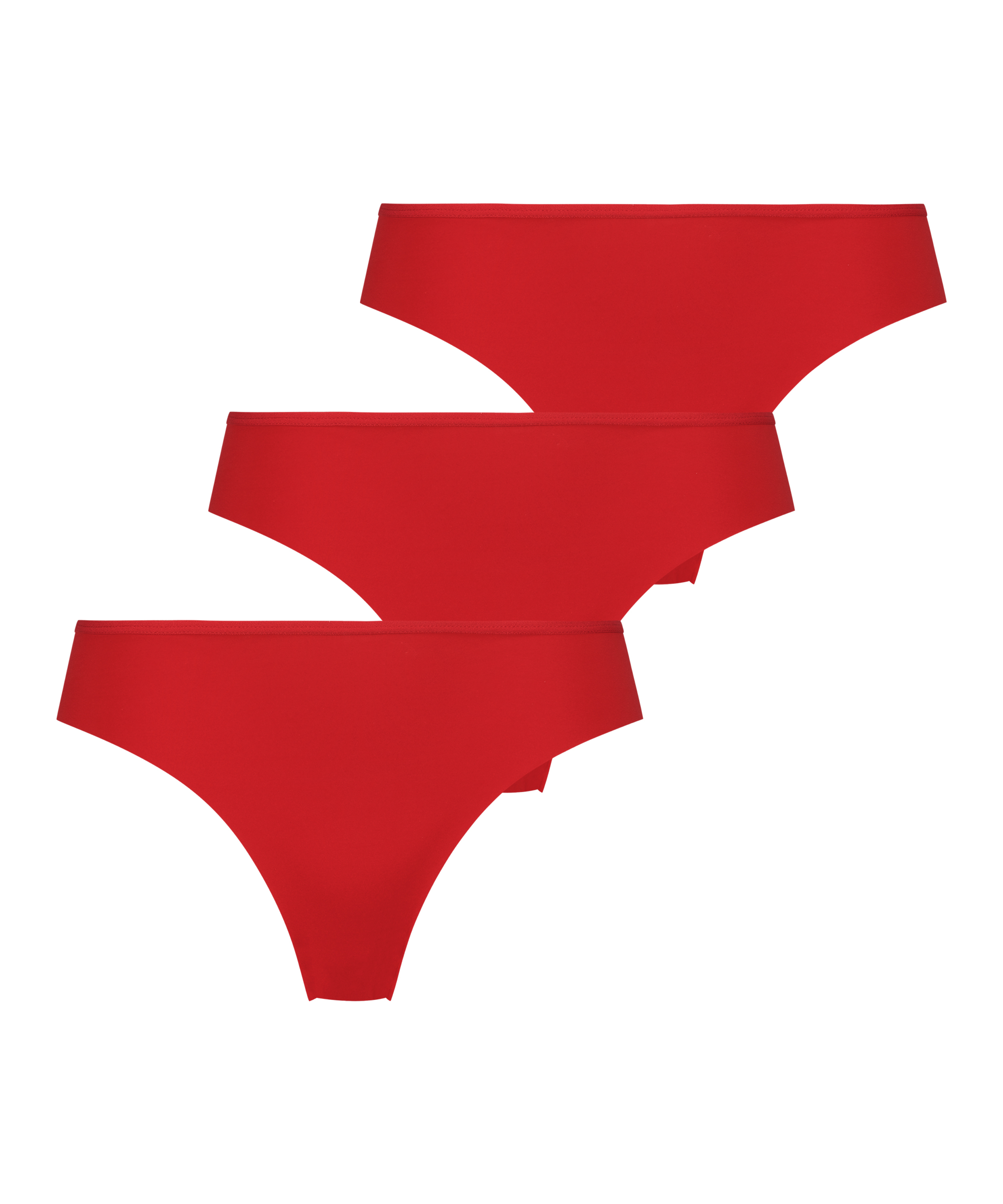 3-pack Invisible Brasilian, Red, main