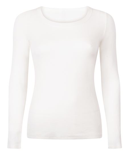 Cotton Pyjama Top, White