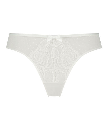 Valerie High Thong, White