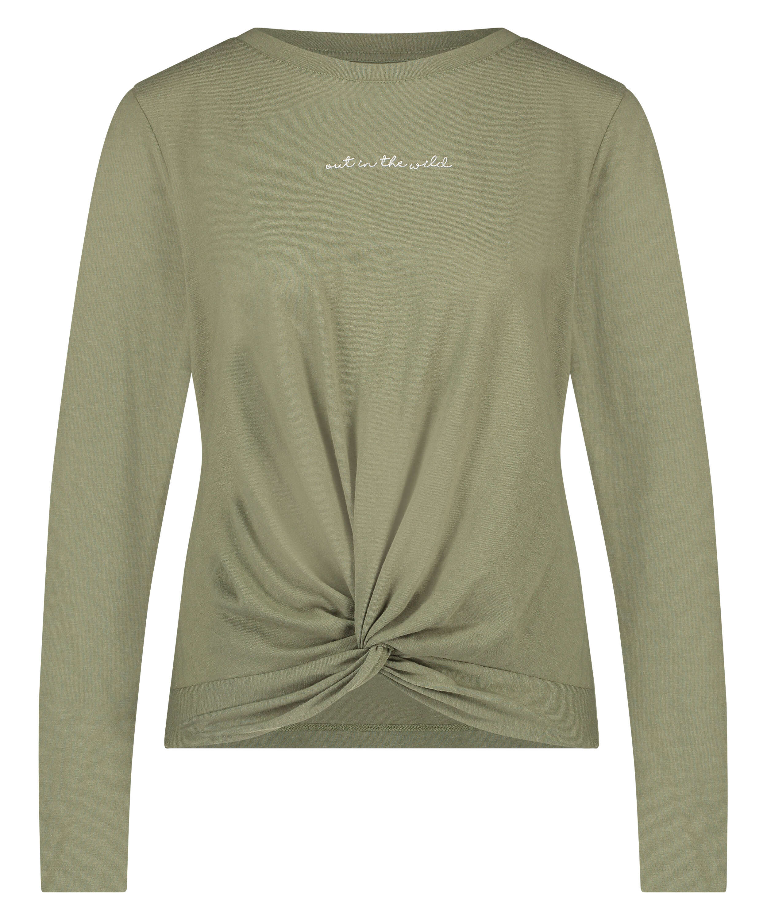 Long sleeve top Jersey Knot, Green, main
