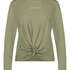 Long sleeve top Jersey Knot, Green
