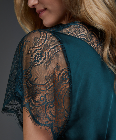 Cap Sleeve Kimono, Green