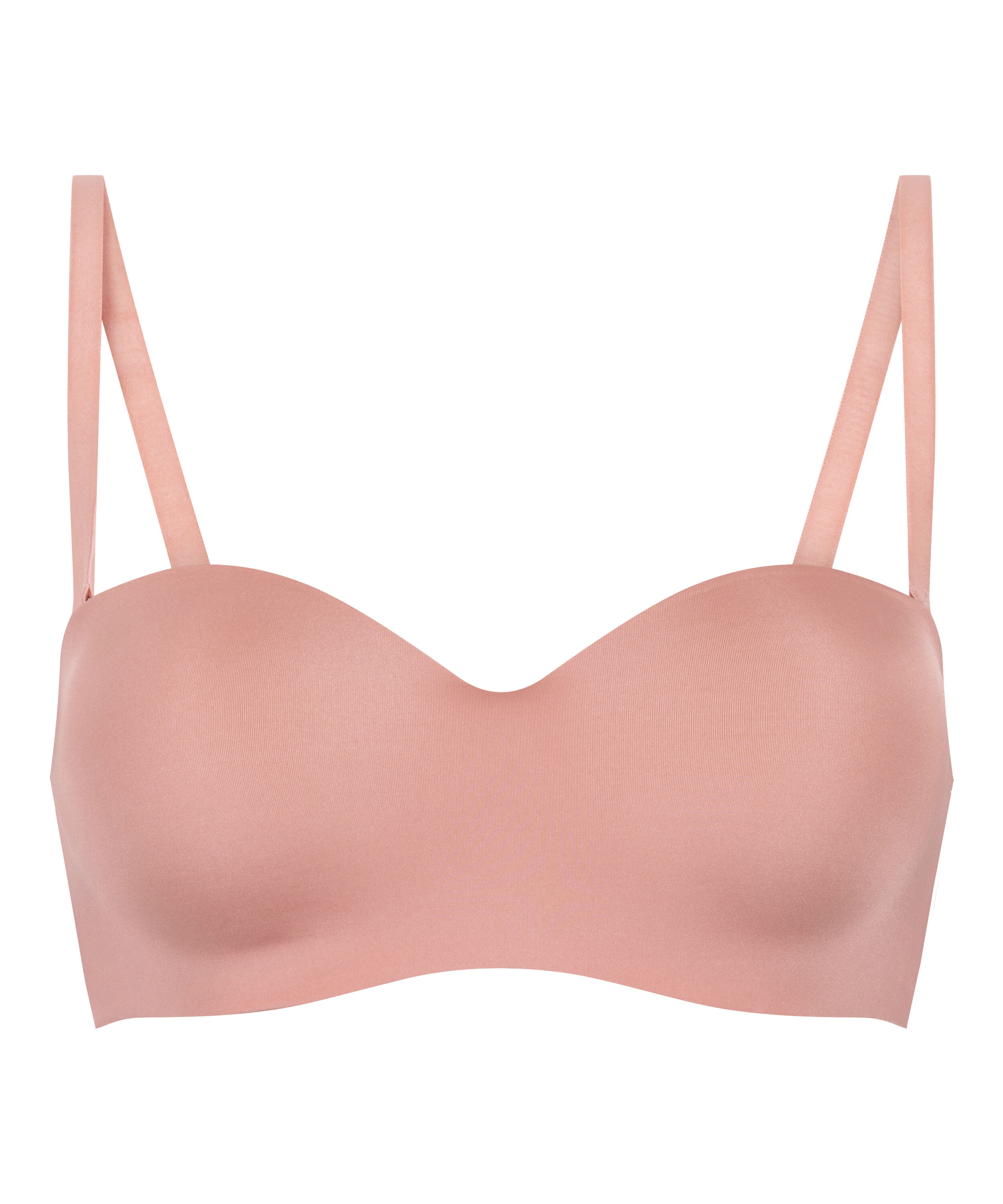Smooth Padded Underwired Strapless Push-Up Bra, Pink