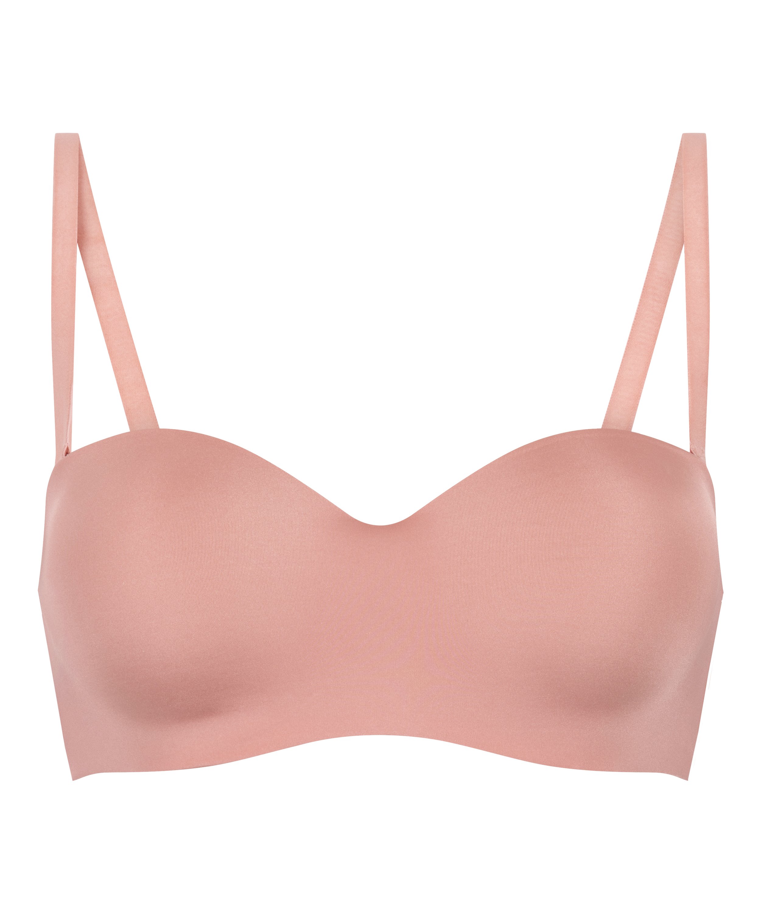 Smooth Padded Underwired Strapless Push-Up Bra, Pink, main