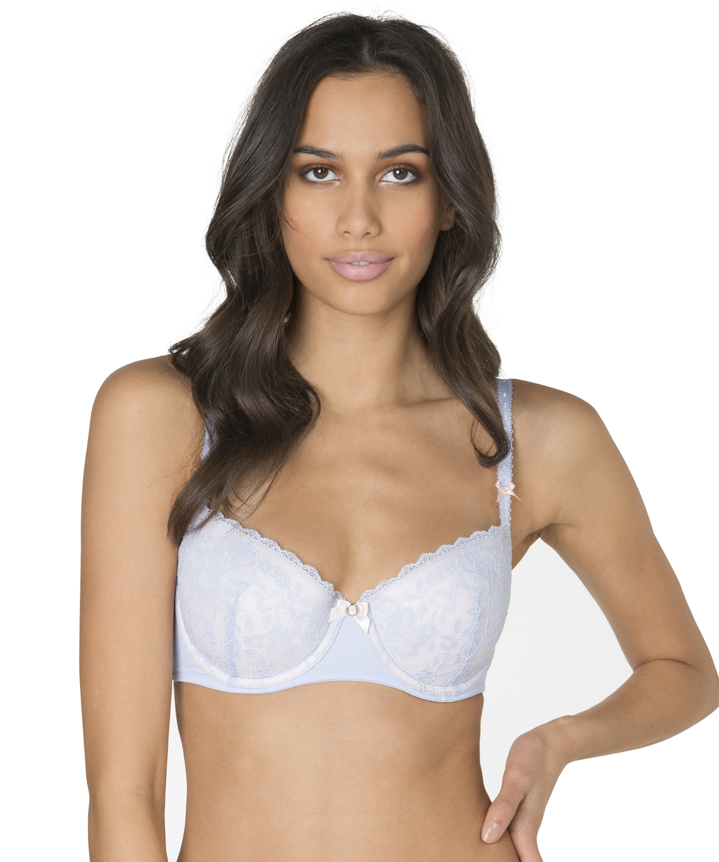 Theresa Padded Underwired Bra, Blue, main