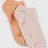 5 Pairs Trainer Liner Socks, Pink