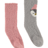 2 pairs of cosy socks, Grey