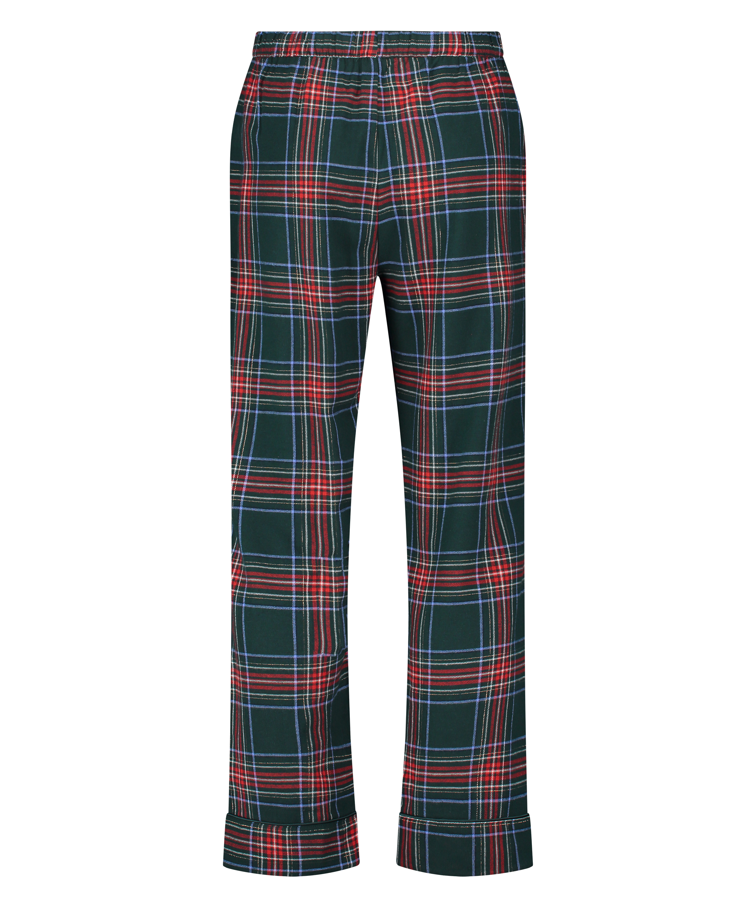Tall Flannel Pyjama Pants, Green, main
