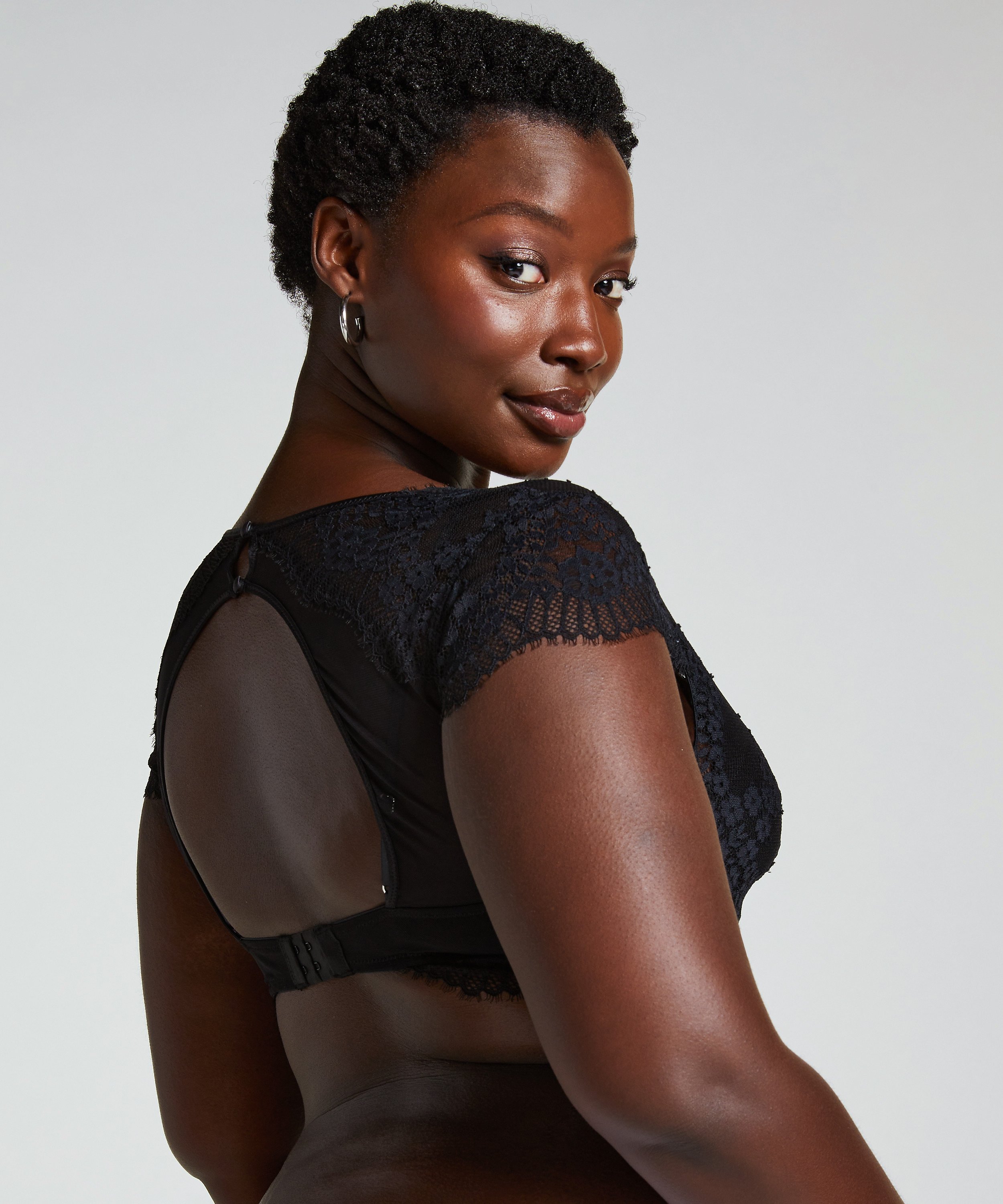 Daphne Bralette, Black, main