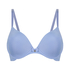 Plunge Padded Underwired Bra, Blue