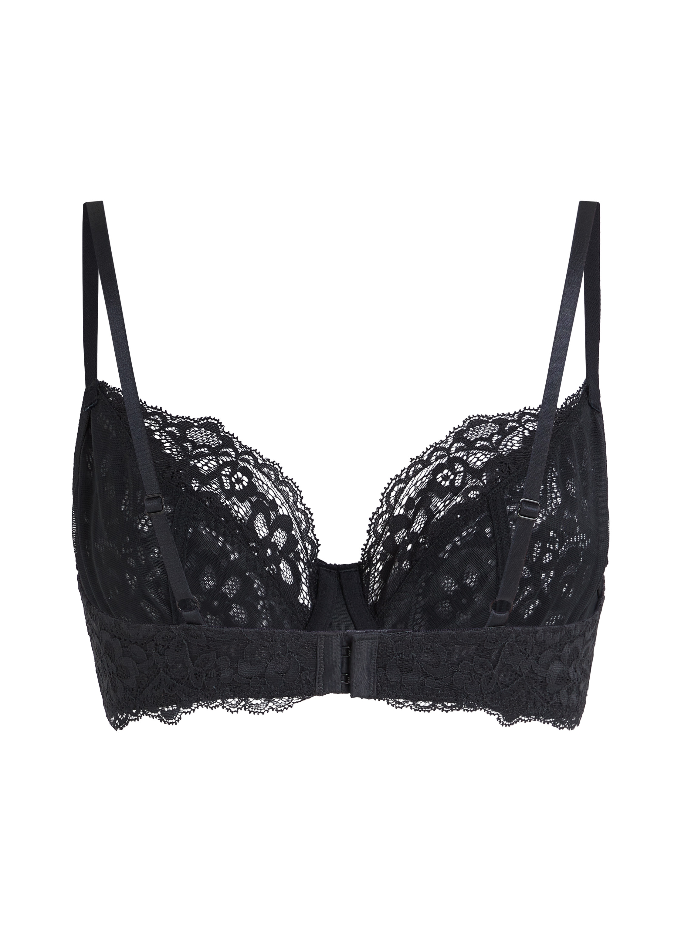 Marine Non-Padded Underwired Bra, Black, main