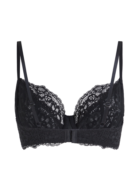 Marine Non-Padded Underwired Bra, Black