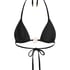 Yucatan Triangle Bikini Top, Black