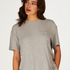 Rib Short Sleeve Top, Grey