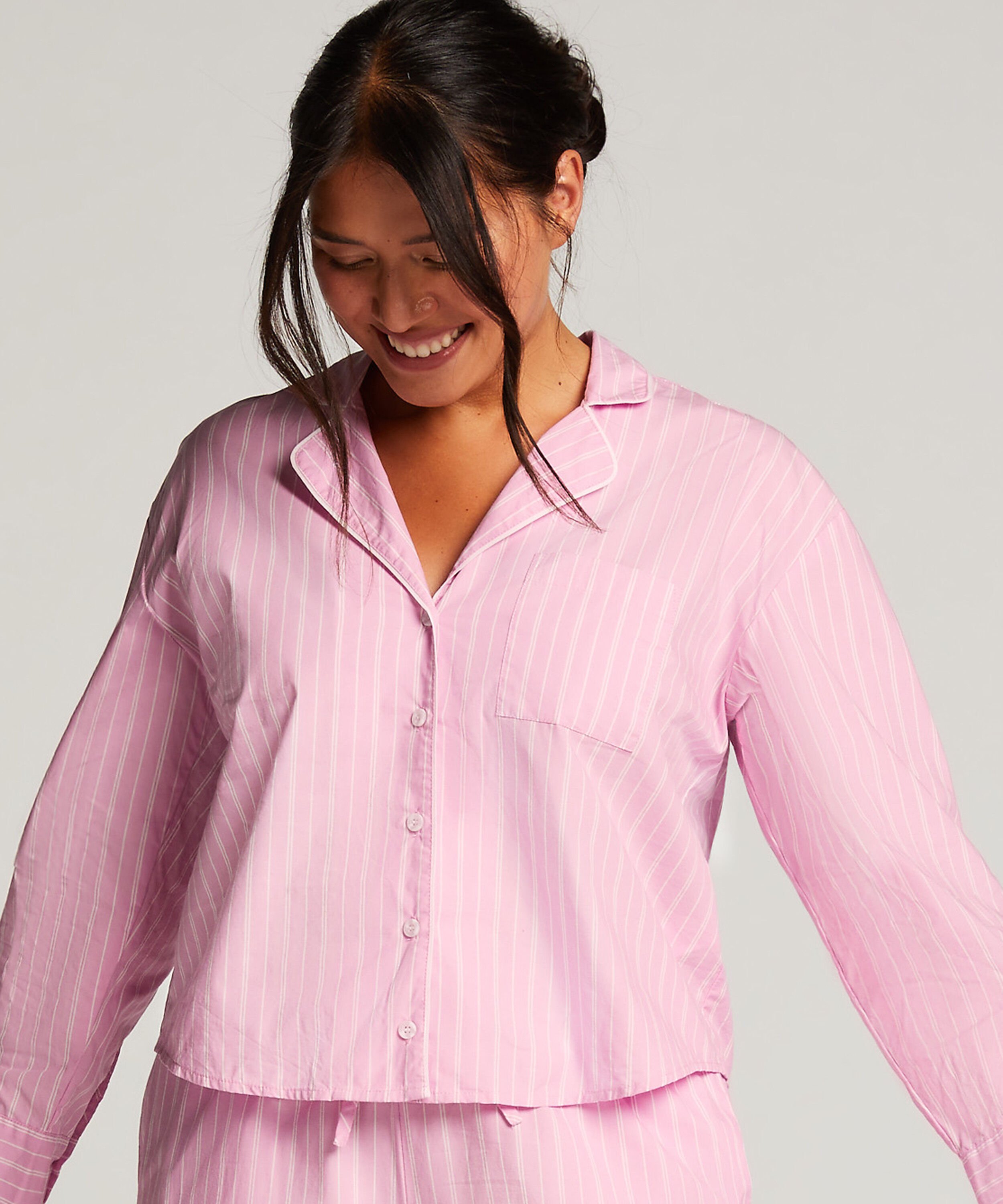 Long Sleeve Cotton Jacket, Pink