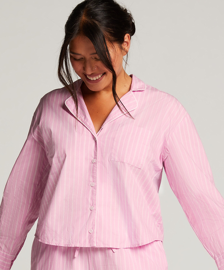 Long Sleeve Cotton Jacket, Pink