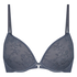 Lea Padded Underwired Push-Up Bra, Grey