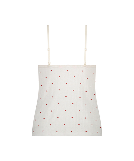 Cami lace top, White