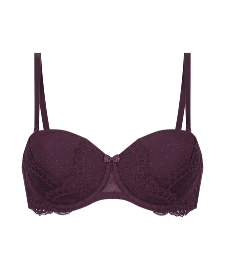 Tracey Padded Strapless Underwired Bra, Purple