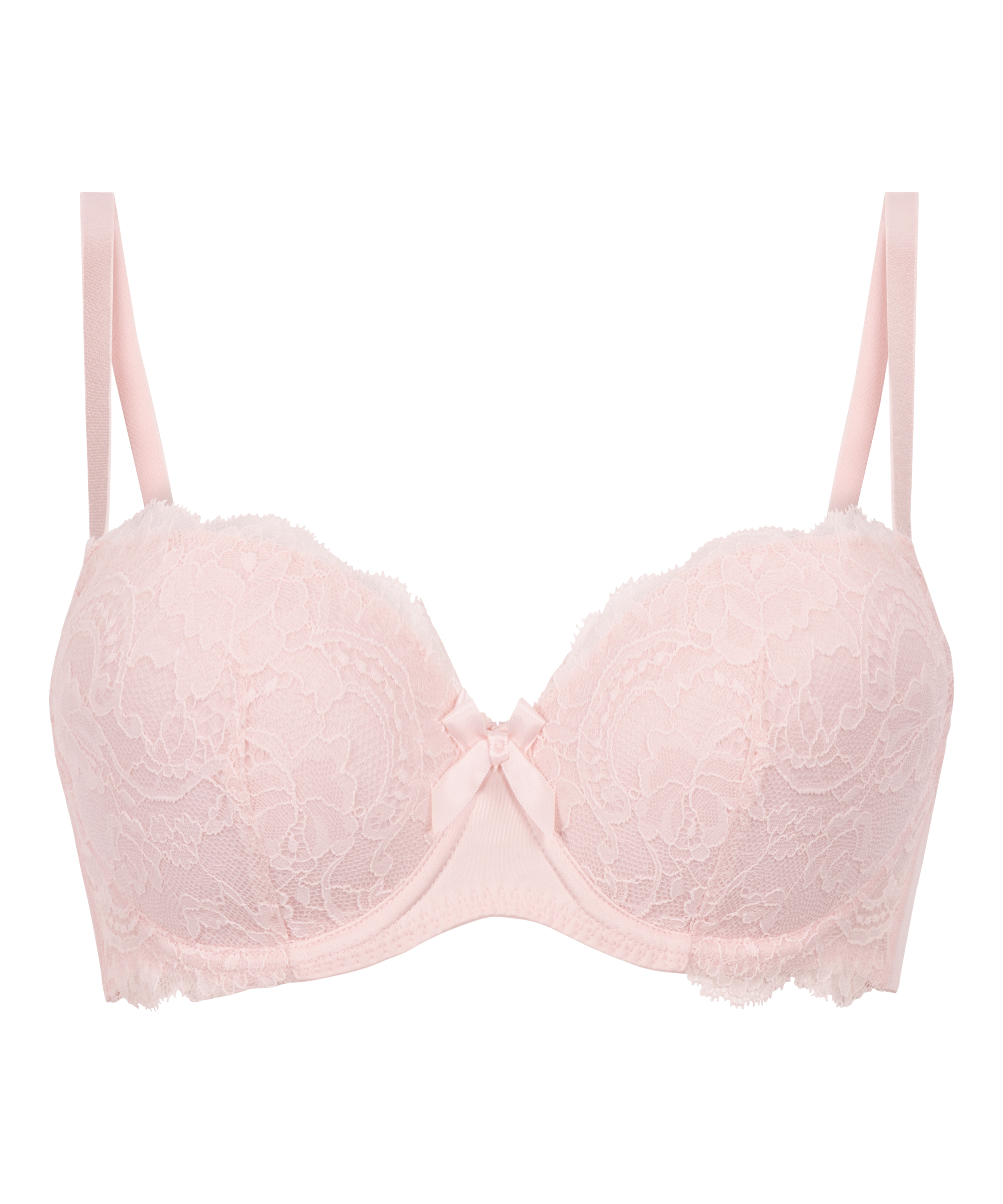 Teddy Padded Underwired Bra, Pink, main