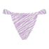 Zebra high-leg bikini bottoms, Purple