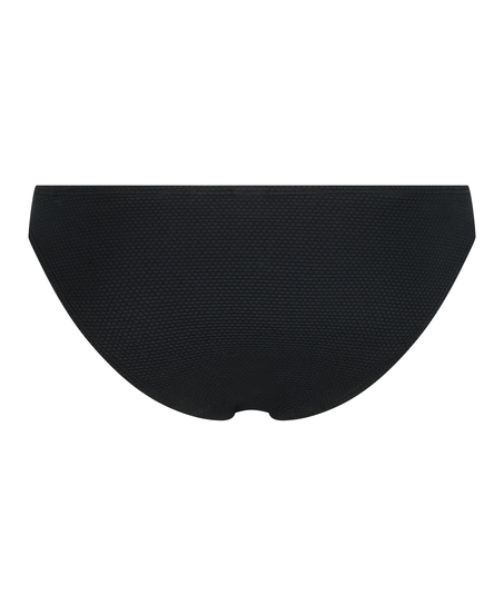 Scallop Rio Bikini Bottoms, Black