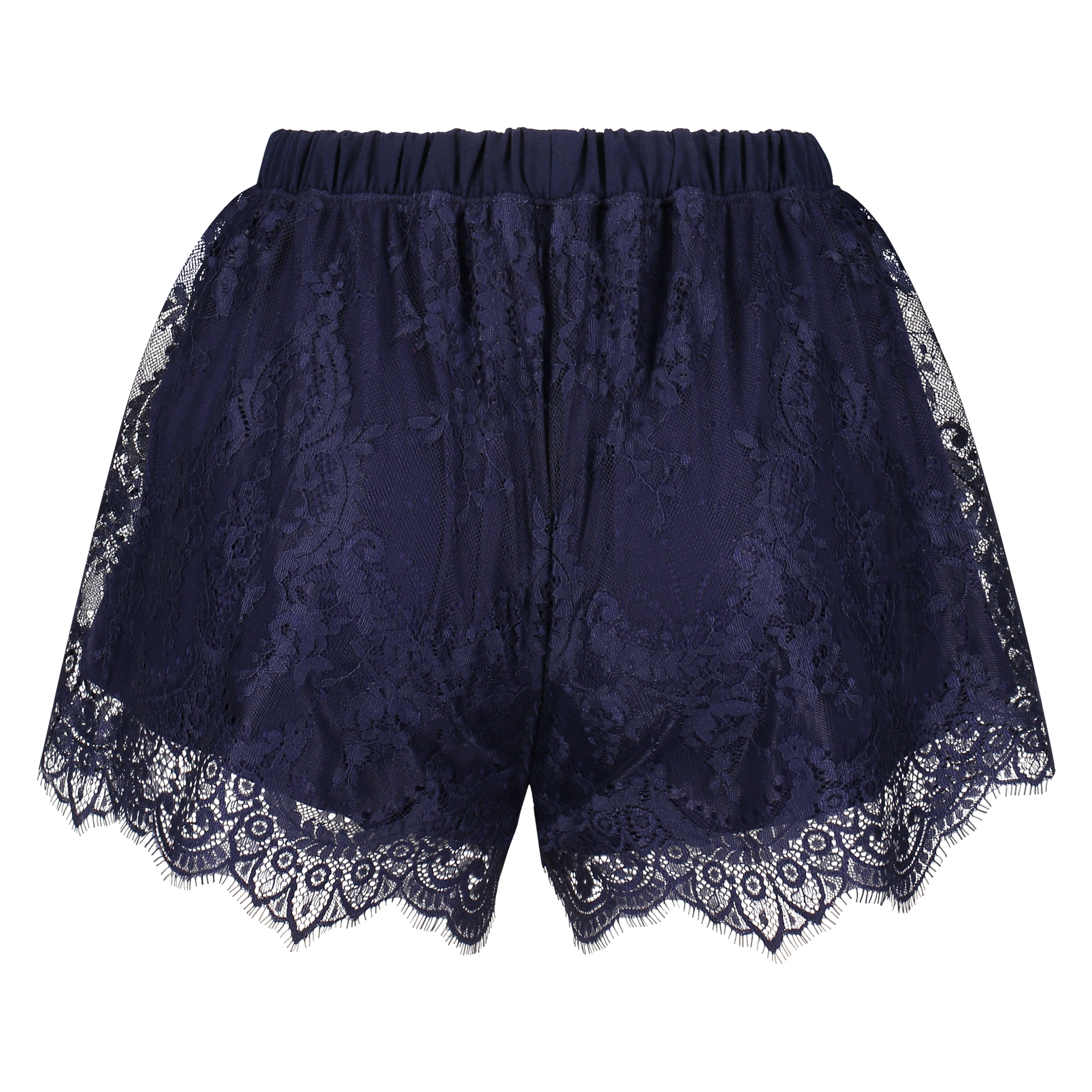 All-over Lace Pyjama Shorts, Blue, main