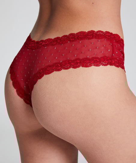 V-shape Mesh Brazilian, Red