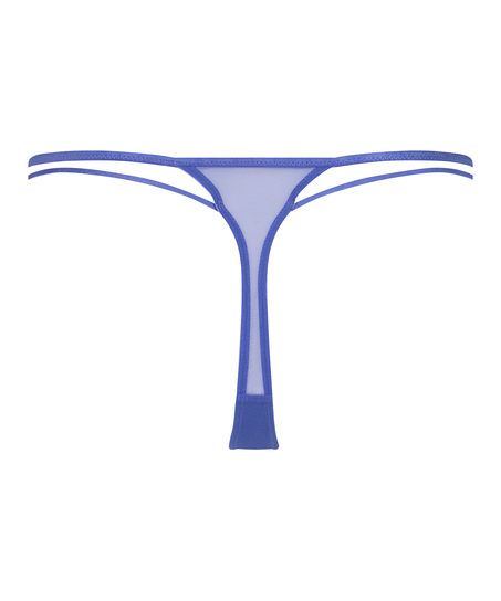 Lidia High Leg Thong, Blue