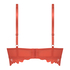 Shiloh Padded Non-wired Longline Bra, Red