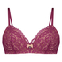 Rose Padded Non-Underwired Bra, Purple
