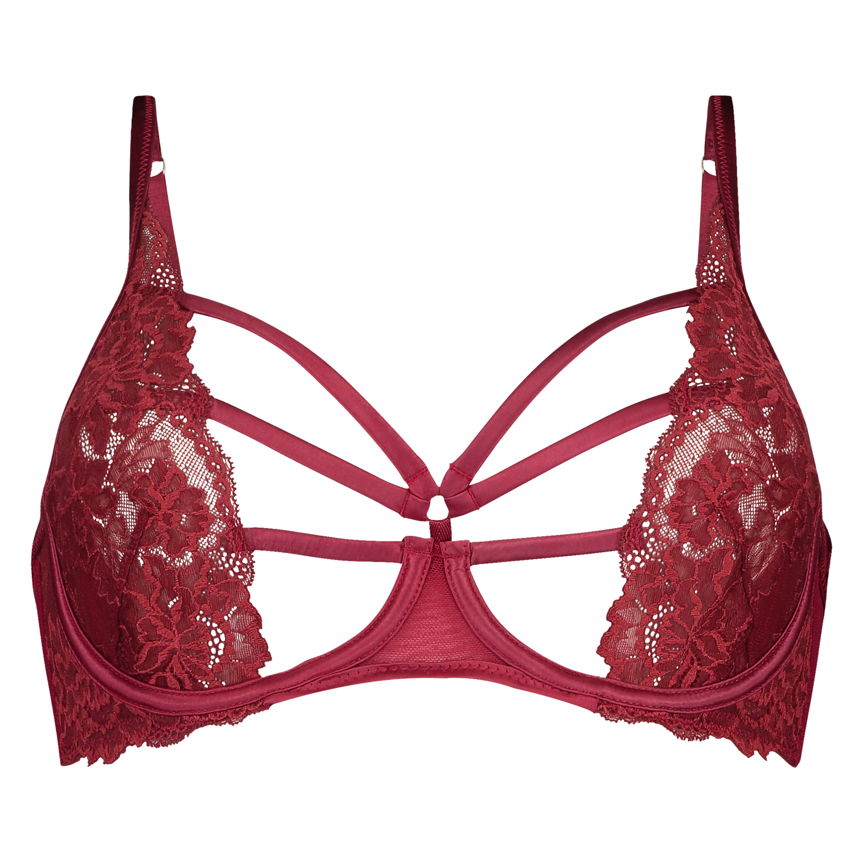 Sosha Non-Padded Underwired Bra, Red, main