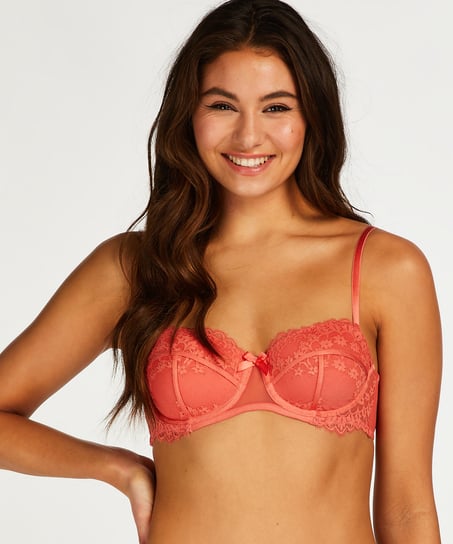 Emily Padded Underwired Bra, Orange