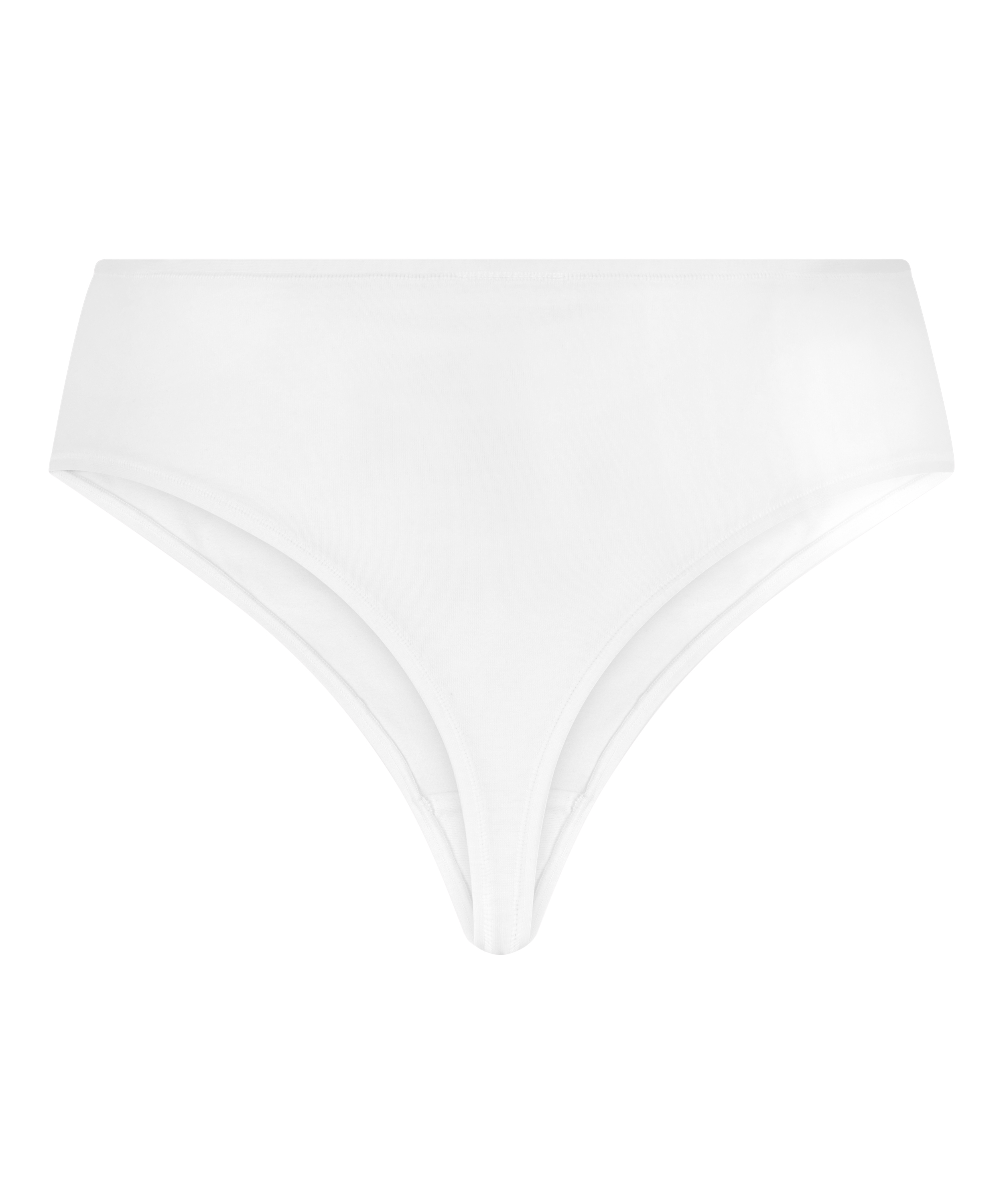 Cotton Thong, White, main